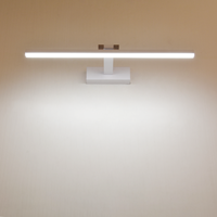 Lampe murale LED moderne COMBO, abat-jour rectangulaire en plastique blanc, 3500K blanc chaud, 85-265V AC, éclairage pour salon