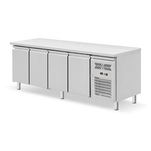 Fournitures d'usine refroidisseur de travail de haute qualité équipement de réfrigération commerciale sous le comptoir congélateur 4 portes en verre réfrigérateur - Product Image 2