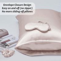 Ensemble cadeau de luxe 100% soie de mûrier 6A, taie d'oreiller en soie, masque pour les yeux en soie et ensemble de taies d'oreiller en soie