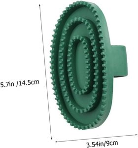 Cepillo de Goma Verde Duradero para el Cuidado de Caballos con Logotipo Personalizado al por Mayor de Fábrica - Product Image 2