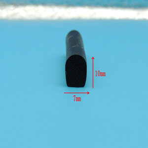 Foamed Sealing <b>Strip</b> <b>Rubber</b> <b>Strips</b> 7mm X 10mm Weather Resistant For Door And Window Sealing - Product Image 1