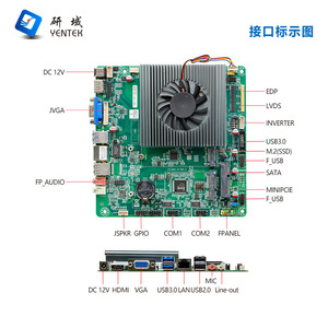 Yentek Industrial Motherboard Mini Itx 170mm x 170mm Intel 8th Gen I5 8265U With Wifi And <b>Ddr4</b> Memory - Product Image 3