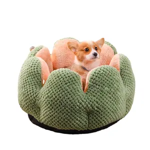 Cactus Dog Bed With Anti-Slip Bottom Calming Cat Bed House Wholesale Soft Bed For Dog