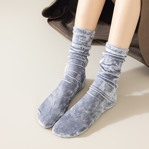 Fashion <strong>Women</strong> <strong>Warm</strong> Terry Velvet High <strong>Socks</strong> <strong>Women's</strong> Velvet Slouch <strong>Socks</strong> - Product Image 3