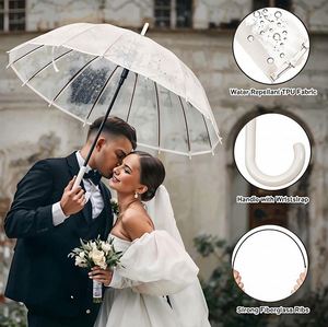WSY917 Parapluie transparent en PVC portable personnalisé avec logo, parapluie publicitaire coloré, cadeau - Product Image 2