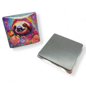 Hot Selling Products Custom Souvenir 3D <b>Glass</b> <b>Fridge</b> Magnet for Refrigerator - Product Image 6