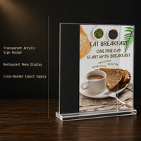 Présentoir de Table Magnétique Personnalisable en Acrylique YXM pour Cartes, Panneau Coulissant A4, Étiquette de Prix A5, Présentoir de Prix en T A6