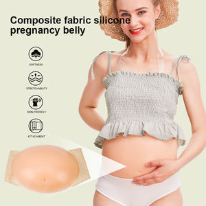 OEM/ODM, Falso Vientre de Silicona Beige con Certificación CE, Correas Invisibles para Embarazo, Suaves, Reutilizables, Impermeables, Accesorios para Películas - Product Image 2