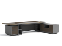 Oficina de escritorio de oficina ejecutiva personalizada de lujo para Gerente CEO o Office Boss Muebles certificados CE