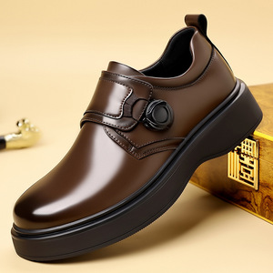 Mocasines de Vestir Antideslizantes de PU para Hombre, para Todas las Temporadas, Cómodos, Formales, para Uso Diario, Calzado para Oficina y Carrera Profesional - Product Image 5
