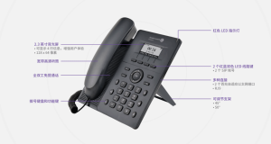 Высокое качество H2P аудио 2,3 "черно-белый ЖК-дисплей с подсветкой 2 SIP счета-начального уровня SIP телефон - Product Image 5