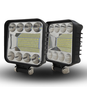 Square 4-Inch 128 LED <b>Work</b> <b>Light</b> Off-Road Vehicle Spotlights Engineering Auxiliary <b>Lights</b> Modification - Product Image 1