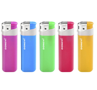 Briquets à gaz LED jetables classiques en plastique multicolores, vente en gros d'usine, avec logo personnalisé pour cigarettes