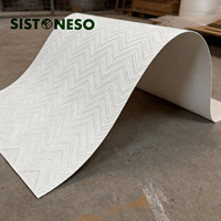 Revêtement en pierre flexible à motif chevron, placage de granit fin, céramique souple pour bâtiments résidentiels et commerciaux