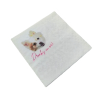 Serviettes de table personnalisées avec logo imprimé, écologiques, pliables, décoratives pour cocktails, dîners, restaurants, fêtes, serviettes en papier