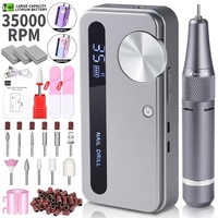 M50 polisseuse à ongles électrique rechargeable professionnelle perceuse à ongles sans brosse Portable 35000 tr/min vitesse plastique Durable