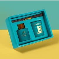 Cadeau saint-valentin 2023 bocaux à bougie bouteilles de parfum boîtes d'emballage pour petites entreprises avec assiettes en papier biodégradables