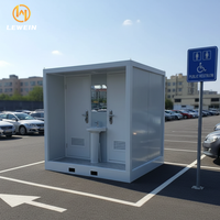 Toilettes portables écologiques en acier modernes et personnalisables pour hôpital, école, utilisation en extérieur