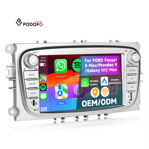 Podofo 7'' Android Car Radio for Ford Focus S-Max Mondeo 9 Galaxy II C-Max 2+64G Wireless Carplay/Android Auto GPS/WiFi Stereo - Product Image 1