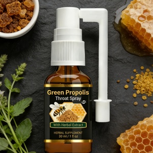 Spray buccal apaisant au miel et à la propolis, soutien OEM/ODM usine, supplément naturel de propolis d'abeille verte pour la gorge - Product Image 2