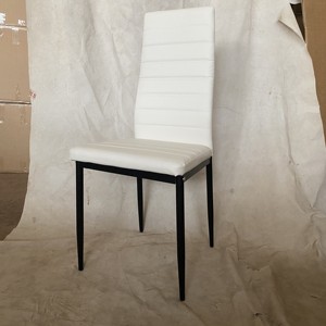 <span class=keywords><strong>Chaise</strong></span> de salle à manger contemporaine nordique en <span class=keywords><strong>velours</strong></span> avec pieds en métal <span class=keywords><strong>noir</strong></span> pour mobilier de restaurant, <span class=keywords><strong>chaise</strong></span> à dossier haut pour table à manger - Product Image 6