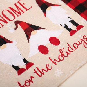 Mới Đến Linen Giáng Sinh Santa Claus In Bảng Mat Kẻ Sọc Gnomes Giáng Sinh Placemat Với Bảng <span class=keywords><strong>Runner</strong></span> - Product Image 6