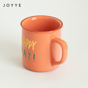 Taza de Cerámica Joyye Happy <span class=keywords><strong>Day</strong></span> con Acabado Brillante, Capacidad de 370 ml, Borde Pintado a Mano, Apta para Lavavajillas y Microondas, Opción de Logotipo Personalizado - Product Image 3