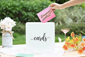 Scatola in Acrilico Bianco, Contenitore Vuoto Fai-da-Te per Matrimoni, Decorazioni per Ricevimenti, Urna Elettorale, Ricordo per Feste - Product Image 2