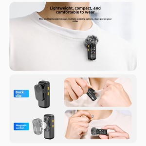 Microphone Lavalier Sans Fil S68 AI (Lot de 2), Micro Cravate Anti-Bruit avec Étui de Recharge pour Diffusion en Direct, Vlog et Enregistrement Vidéo - Product Image 4