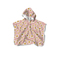 Serviette poncho en microfibre à séchage rapide à fleurs Offre Spéciale personnalisée Robe à langer pour adultes enfants surf natation serviette de bain pour enfants