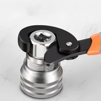 Clé à molette universelle réglable 3/8 pouce 10-19 mm, tête de clé à cliquet en acier au chrome-vanadium, fabriquée en Chine continentale