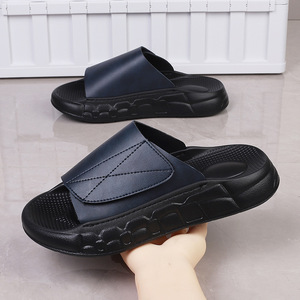 Sandalias de Verano 2025 para Hombre, de Cuero, Punta Abierta, Transpirables, Antideslizantes, con Suela Gruesa de <span class=keywords><strong>EVA</strong></span>, Casuales, para Deportes al Aire Libre - Product Image 1