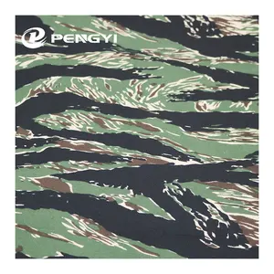 Fabrik Großhandel Polyester Baumwolle Druck Tiger Stripe Camouflage Stoffe für Uniform oder Outdoor-Produkt