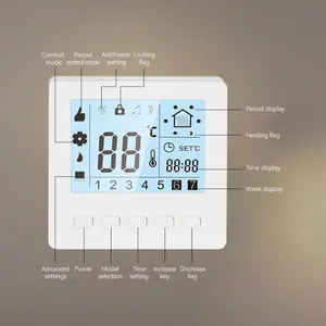 Thông minh nhiệt sàn sưởi ấm nhiệt với màn hình LCD