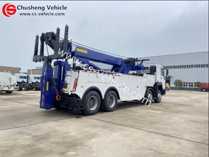 Camion de dépannage rotatif à 360 degrés Shacman 8x4, carrosserie de dépanneuse de 50 tonnes, camion de remorquage rotatif à vendre - Product Image 3