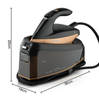 3000W Vertical High-power Steam Iron Pressure Steam Electric Iron Machine Clothes Commercial Household Iron Ceramic ABS 3 Gears