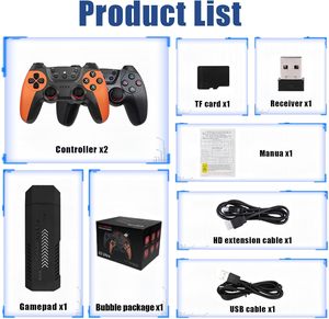 YO X2 Ultra Game Stick 4K คอนโซลเกมทีวี HD คลาสสิค เรโทร สำหรับครอบครัว พร้อมเกม 30000 เกม และคอนโทรลเลอร์ไร้สาย - Product Image 4