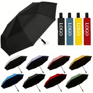 Paraguas Plegable de 3 Secciones con Logotipo Personalizado al por Mayor de Alta Calidad para la Lluvia - Product Image 4