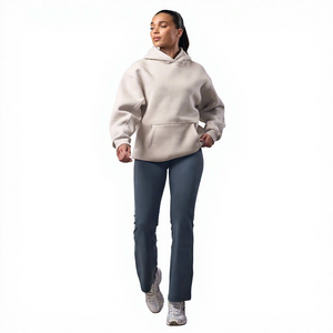 Women's Winter Oversize Hooded Sweatshirt 100% Cotton Knitted Breathable Eco-Friendly Custom Brand Casual Style Wholesale - Product Image 4