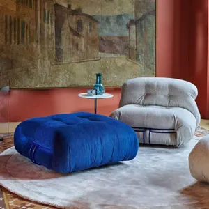 Sofas für Zuhause Luxus 3-Sitzer faul einfach modern italienisch minimalist isch Hippo Sofa Design Stoff hersteller
