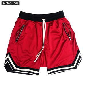 กางเกงขาสั้นยาวถึงเข่าของผู้ชายกางเกงขาสั้นลำลองทรงเข้ารูปแห้งพอดีตัวสำหรับเล่นกีฬาดีไซน์เป็นคลื่นโลโก้ตามสั่ง - Product Image 1