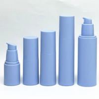 Bouteilles de pulvérisation sans air en plastique PP mat givré rechargeables pour sérum et crème, 15 ml, 20 ml, 30 ml, 50 ml, 80 ml, 100 ml
