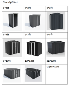 Kit per Garage da Giardino 6x5 Fai-da-Te, Ecologico e Moderno, Facilmente Assemblabile, Impermeabile e Durevole in Lega di Alluminio - Product Image 4