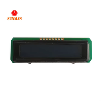 Module LCD STN 8*1 caractères, bleu négatif, rétroéclairage blanc entièrement transmissif, Interface série 3.3V SMC0801A