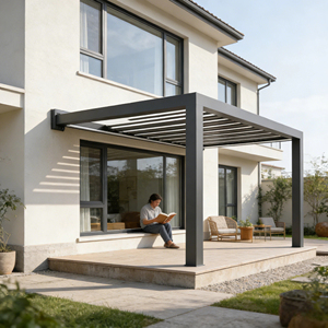 Pergola bioclimatique en aluminium réglable de luxe Tingmeihaoting 2024 pour <span class=keywords><strong>exposition</strong></span> en extérieur (vente en gros) - Product Image 1