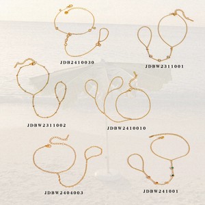 <span class=keywords><strong>Bracciale</strong></span> a catena da dito in <span class=keywords><strong>acciaio</strong></span> inossidabile ipoallergenico alla moda, anello da nocche per donna, regalo di lusso per lei - Product Image 2