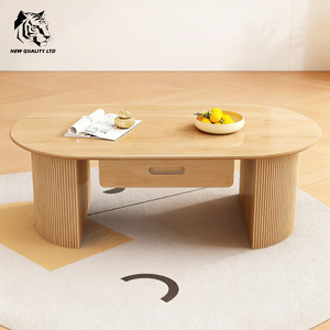 Table basse en bois, nouveau design, prix d'usine, logo personnalisé, stock important, prête à être expédiée, meubles de salon. - Product Image 3