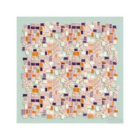 Foulard en soie Mahjong 100x100cm, motif tuiles de Mahjong américain élégant, cadeau pour hôtesse de soirée de jeu