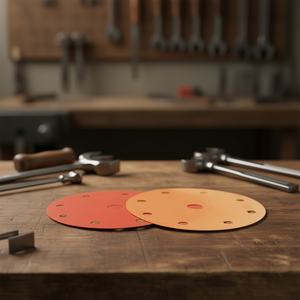 Disco de Lijado Grano 320 con Soporte de Película para Acabado de Madera y Metal - Product Image 3