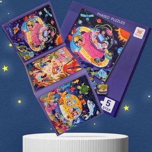 Regalo Perfecto, Juguetes de Viaje para Niños Pequeños, Libro de Rompecabezas, Rompecabezas Magnéticos de Naves Espaciales para Niños de 4 a 8 Años - Product Image 1